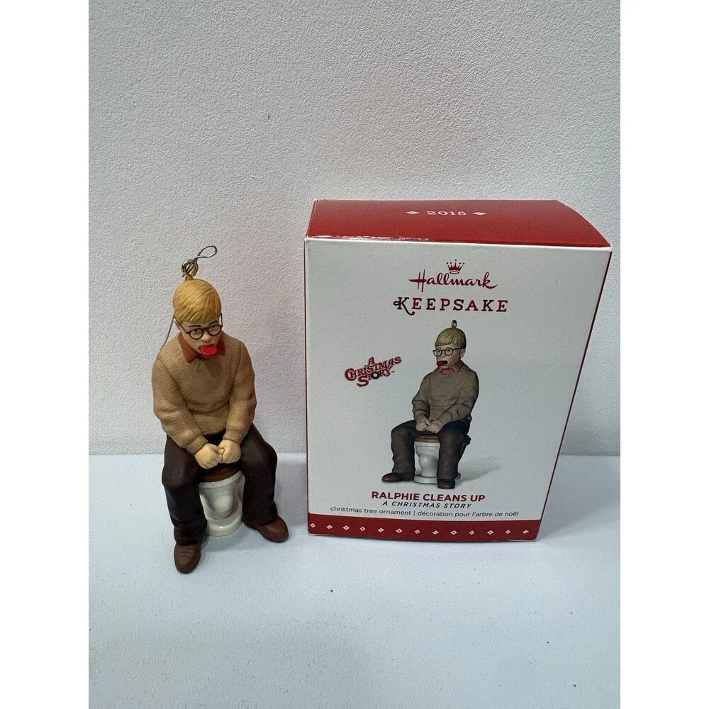 HALLMARK KEEPSAKE ORNAMENT A CHRISTMAS STORY RALPHIE CLEANS UP